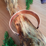 Handmade Buddhist Mantra Copper and Brass Torque Bangle