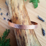 Handmade Hammered Copper Torque Bangle