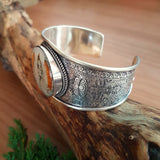 Handmade Buddhist White Tara Bangle