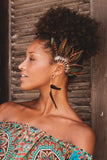 Statement Brown Feather Ear Cuff