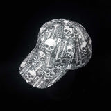 Black and White Skeleton Festival Baseball Cap