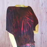Aubergine Tie Dye Baggy Top Multicoloured | SHRINE CLOTHING - SHRINE