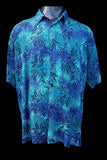 Blue Leaf Men's Short Sleeve Shirt | SHRINE CLOTHING - SHRINE