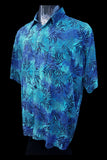 Blue Leaf Men's Short Sleeve Shirt | SHRINE CLOTHING - SHRINE