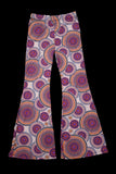 Women's Boho Multicoloured Mandala Print Flared Trousers | SHRINE CLOTHING