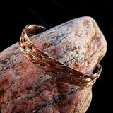 Men's Celtic Torque Bangle Copper and Brass
