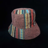 Brown Hill Tribe Festival Patchwork Bucket Hat | SHRINE HATS - SHRINE