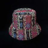 Maroon Hmong Hill Tribe Festival Bucket Hat | SHRINE HATS - SHRINE