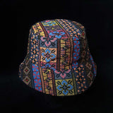 Blue Pink Hmong Hill Tribe Festival Bucket Hat | SHRINE HATS - SHRINE