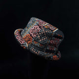 Black Red Hill Tribe Festival Roll Hat | SHRINE HATS
