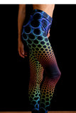 Women's Cosmic Web Print Stretch Yoga Festival Rave Leggings