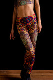 Women's Kaleidoscope Print Stretch Yoga Festival Rave Leggings | Shrine Clothing - SHRINE