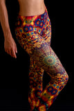 Women's Kaleidoscope Print Stretch Yoga Festival Rave Leggings | Shrine Clothing - SHRINE