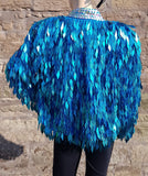 Turquoise Festival Sequin Jacket | SHRINE CLOTHING - SHRINE