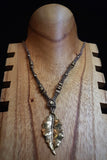 Brass Feather Pendant Necklace | Shrine