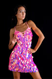 Poppin' Pink Sequin Festival Party Dress