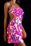 https://e3sydc9d9j0466z0-26565574759.Sequin Festival Dress Poppin' Pink Sequin Close up two | SHRINE CLOTHING - SHRINE