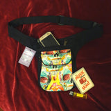 Skull Printed Festival Cotton Pocket Belt Hip Bag
