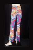 Women's Boho Multicoloured Full Bloom Print Flared Trousers | SHRINE CLOTHING - SHRINE