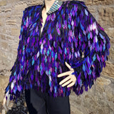 Festival Sequin Jacket Purple | SHRINE CLOTHING