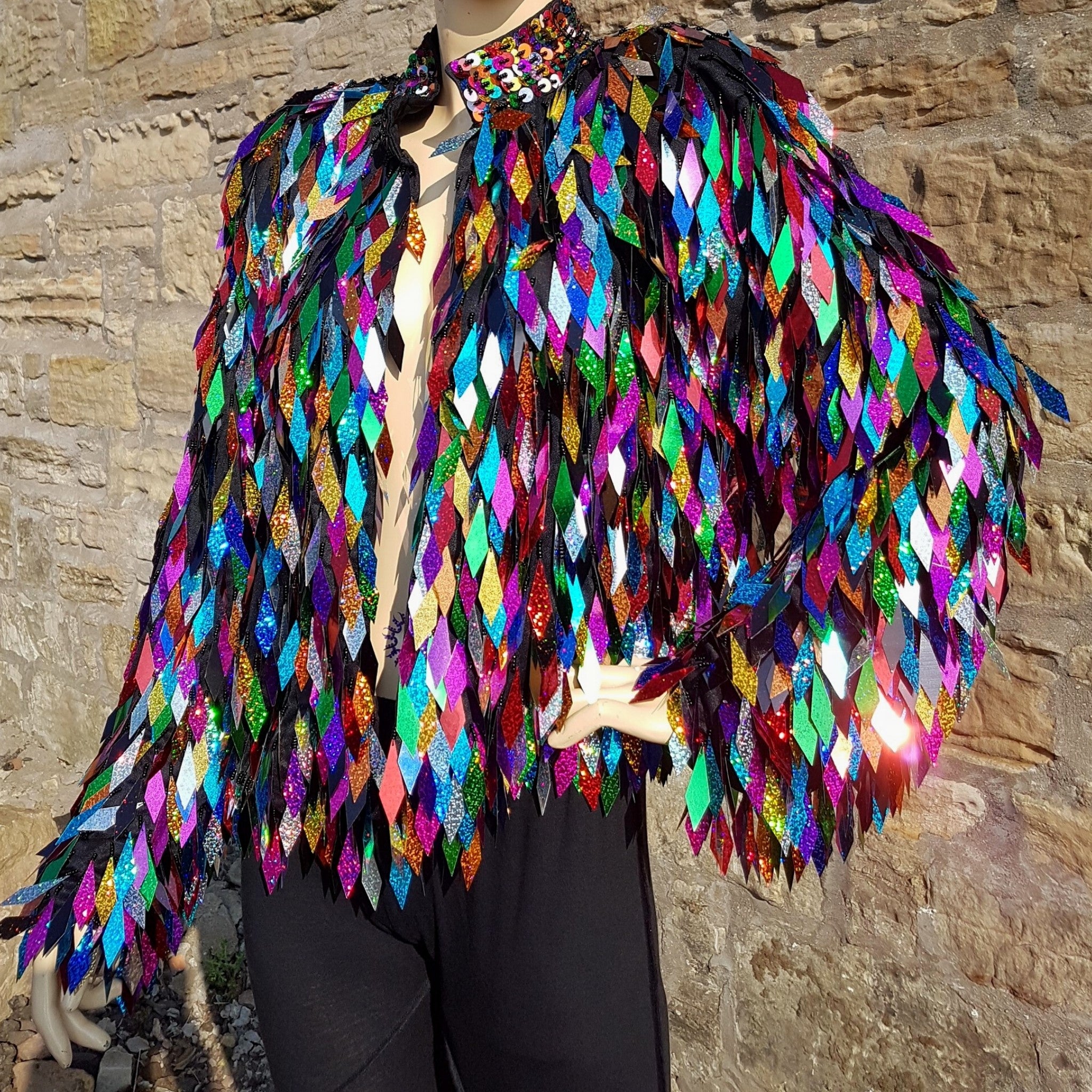 Multi coloured sequin jacket on sale