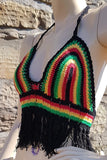 Sexy Festival Summer Rasta Crochet Top One Size -  SHRINE Clothing