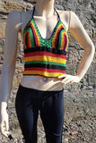 Festival Summer Rasta Crochet Top - Shrine Clothing