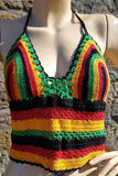 Festival Summer Rasta Crochet Top - Shrine Clothing