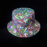 Psychedelic Skulls Festival Bucket Hat | SHRINE HATS - SHRINE