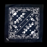 Black and White Skulls Paisley Bandana