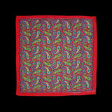 Red Blue Paisley Bandana