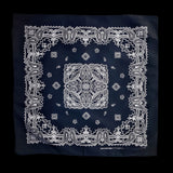 Black White Paisley Bandana