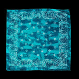 Turquoise Tie Dye Paisley Bandana FREE SHIPPING in U.K. | SHRINE - SHRINE